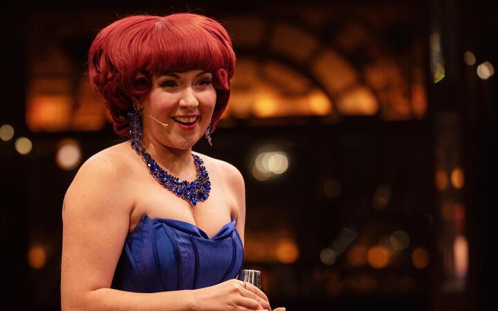 A picture of Lucy Darling performing in Minneapolis